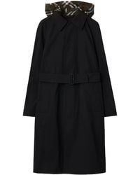 Burberry - Regenmantel Mit Verdeckter Kapuze - Lyst