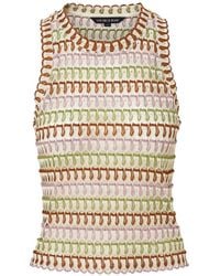Veronica Beard - Rhett Crochet-Knit Tank Top - Lyst