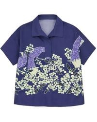 Psophia - Floral-Pattern Shirt - Lyst