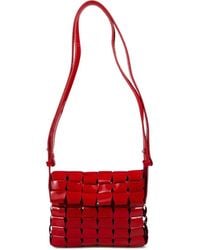 Dragon Diffusion - Woven Patent Cross Body Bag - Lyst