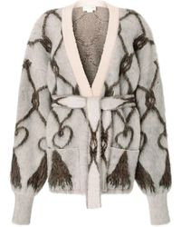 Genny - ベルテッド カーディガン - Lyst