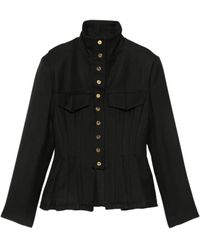 Elisabetta Franchi - Chaqueta Con Botones Y Peplum - Lyst