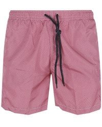 Drumohr - Print Drawstring Swim Shorts - Lyst