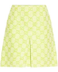 Gucci - Gg Jacquard Flared Skirt - Lyst