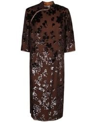 Pierre Louis Mascia - Floral-Pattern Midi Dress - Lyst