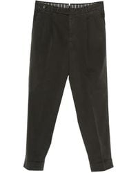 PT Torino - Pleated Cuffed Trousers - Lyst