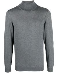BOSS - Roll Neck Wool Sweatshirt - Lyst