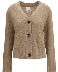 Allude - V-Neck Cashmere Cardigan - Lyst