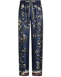 Dolce & Gabbana - Peony-Printed Vanity Twill Trousers - Lyst