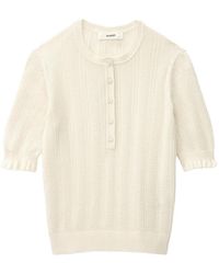 Ba&sh - Viola Ruffled Polo Top - Lyst