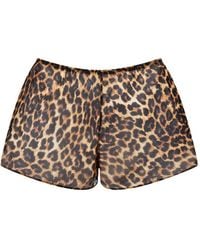 Maison Close - Safari Leopard-Print Shorts - Lyst