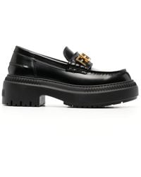 Fendi - Logo-lettered Chunky-sole Loafers - Lyst