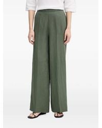Benetton - Pressed-Crease Wide-Leg Trousers - Lyst