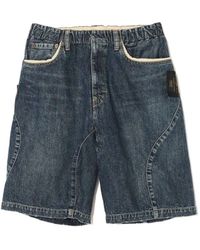 Undercover - Panelled Denim Shorts - Lyst