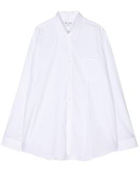 Comme des Garçons - Wave-hem A-line Cotton Shirt - Lyst