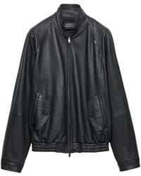 Prada - Nappa Leather Jacket - Lyst