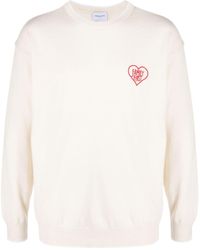 FAMILY FIRST - Embroidered-logo Crew-neck Jumper - Lyst