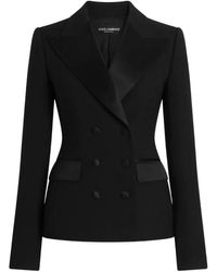 Dolce & Gabbana - Wool Cady Double-Breasted Jacket - Lyst