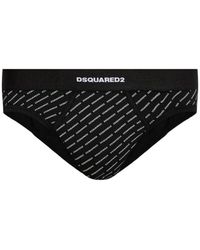 DSquared² - Cotton Briefs With Monogram - Lyst