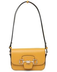 Guess - Janie Horsebit Logo-Plaque Shoulder Bag - Lyst