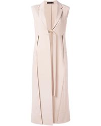 Calvin Klein Chaleco largo - Rosa