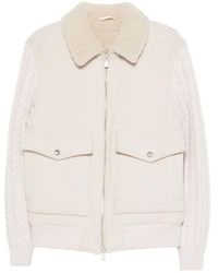 Eleventy - Cable-Knit Jacket - Lyst