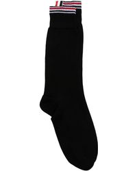 Thom Browne - Socken mit gestreiften Bündchen - Lyst