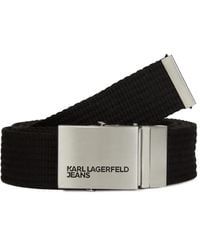 Karl Lagerfeld - Gürtel Mit Logo-Gravur - Lyst