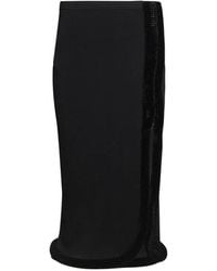 DIOTIMA - Castries Velvet-Trim Skirt - Lyst