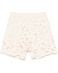 Moncler - Floral Macrame Shorts - Lyst