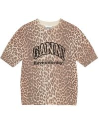 Ganni - T-Shirt - Lyst