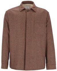 Eleventy - Houndstooth-Pattern Shirt Jacket - Lyst