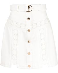 Acler - Heathcote Dot-embroidered Miniskirt - Lyst