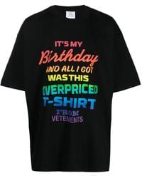 Vetements - Graphic-Print Cotton T-Shirt - Lyst