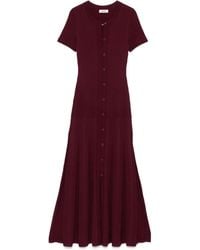 Sandro - Knitted Midi Dress - Lyst