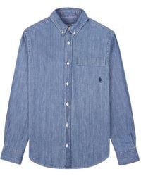Sporty & Rich - Src Buttoned Chest-Pocket Shirt - Lyst
