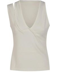 Christopher Esber - Cut-Out Ribbed Top - Lyst