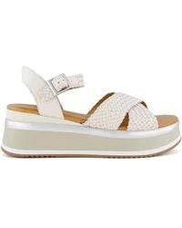 Inuovo - Braided-Strap Platform Sandals - Lyst