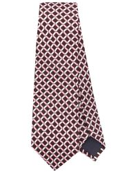 Tagliatore - Krawatte aus Seide mit Print - Lyst