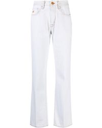 Jacob Cohen - Embroidered-logo Tapered Jeans - Lyst