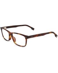 BOSS - Tortoiseshell-Effect Rectangle-Frame Glasses - Lyst