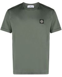 Stone Island - T-Shirt En Coton À Motif Compass - Lyst