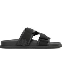 Moncler - Mon Summer Double-Strap Leather Sandals - Lyst