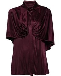 Costarellos - Glossy Jersey Shirt - Lyst