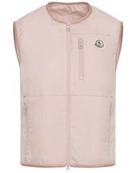 Moncler - Zip Logo Patch Gilet - Lyst