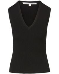Veronica Beard - Sid Ribbed-Knit Top - Lyst