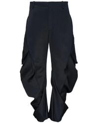 JiyongKim - Multi-Pocket Draped Cargo Pants - Lyst