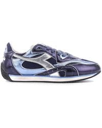 Diadora - Equipe Revenge Metallic Leather Sneakers - Lyst