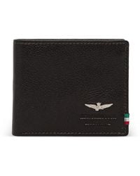 Aeronautica Militare - Logo-Plaque Grained Leather Wallet - Lyst