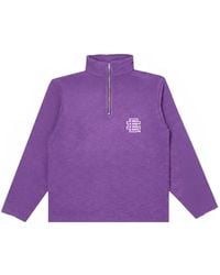 Eric Emanuel - Logo-Embroidered Quarter-Zip Sweatshirt - Lyst
